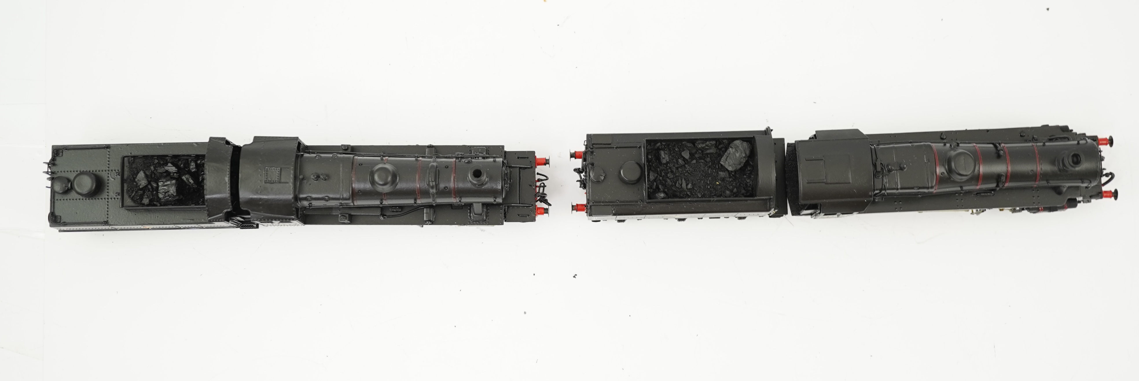 Two 00 gauge brass and white metal kit built BR tender locomotives; a Standard Class 2 2-6-0, 46437, together with a Standard Class 3 2-6-0, 77014, constructed, painted and lined to a high standard, both motored for two